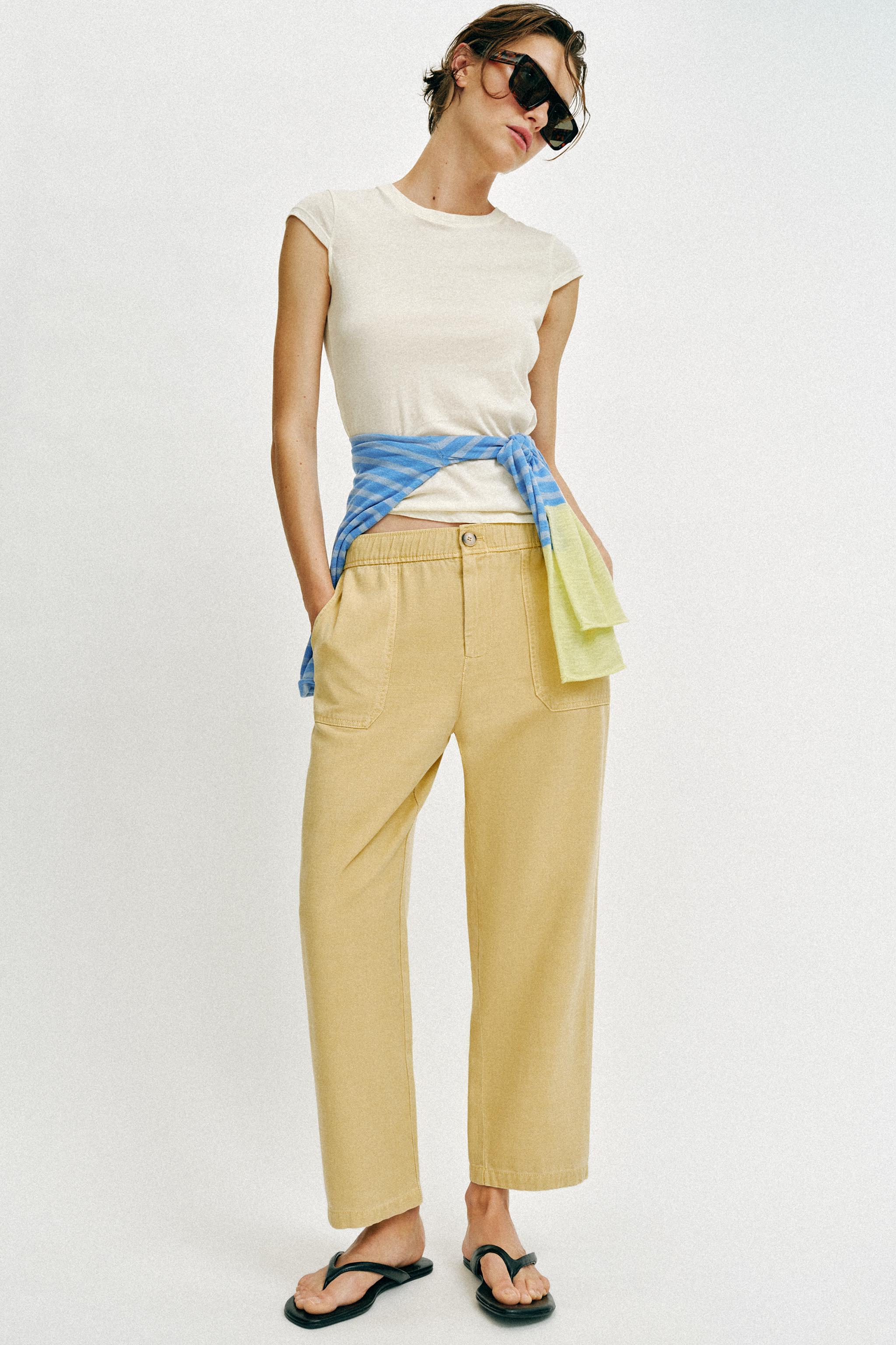 PANTALON À TAILLE ÉLASTIQUE